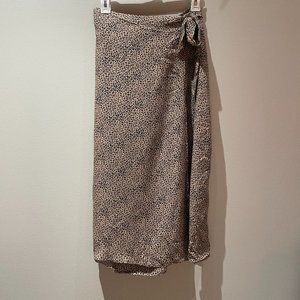 URBAN Romantics Tie-Front Midi Skirt